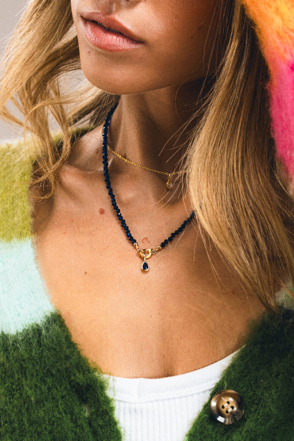 Teardrop Bezel Birthstone Charm