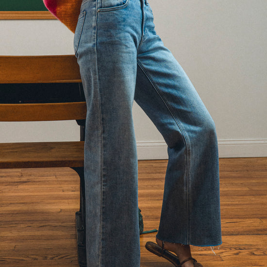 High Rise Scissor Cut Wide Leg