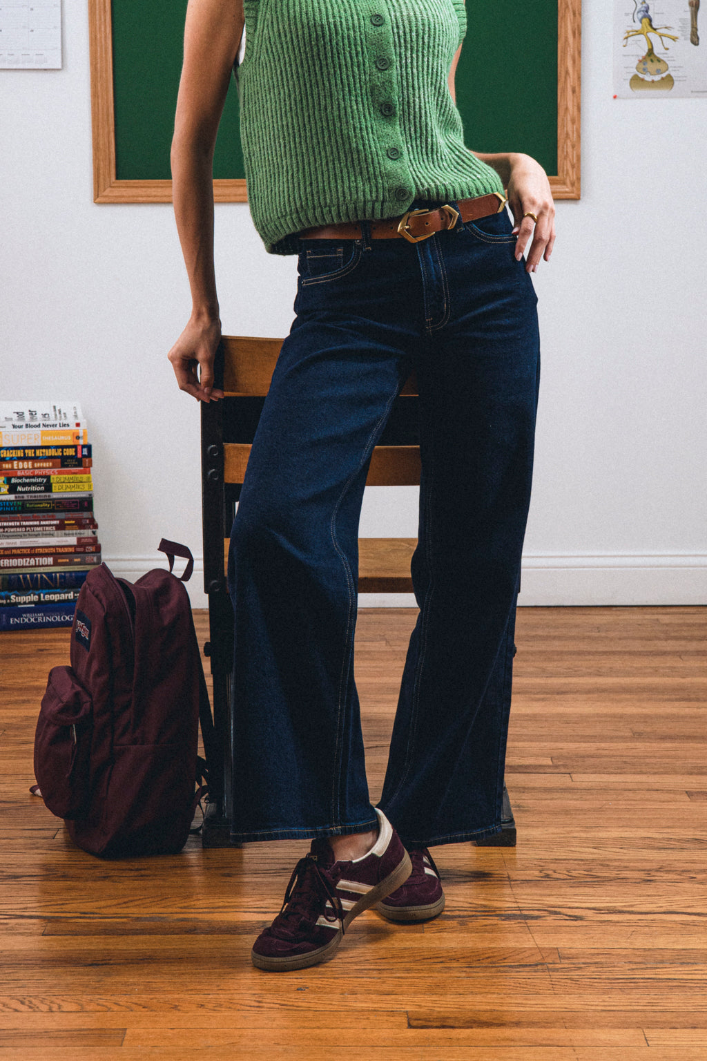 High Rise Palazzo Wide Leg