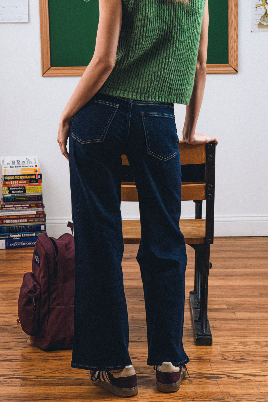 High Rise Palazzo Wide Leg