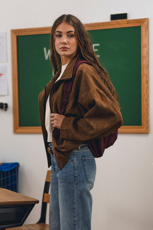 Dinah Faux Suede Jacket