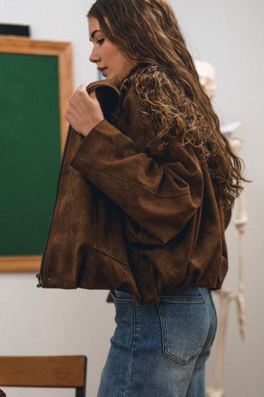 Dinah Faux Suede Jacket