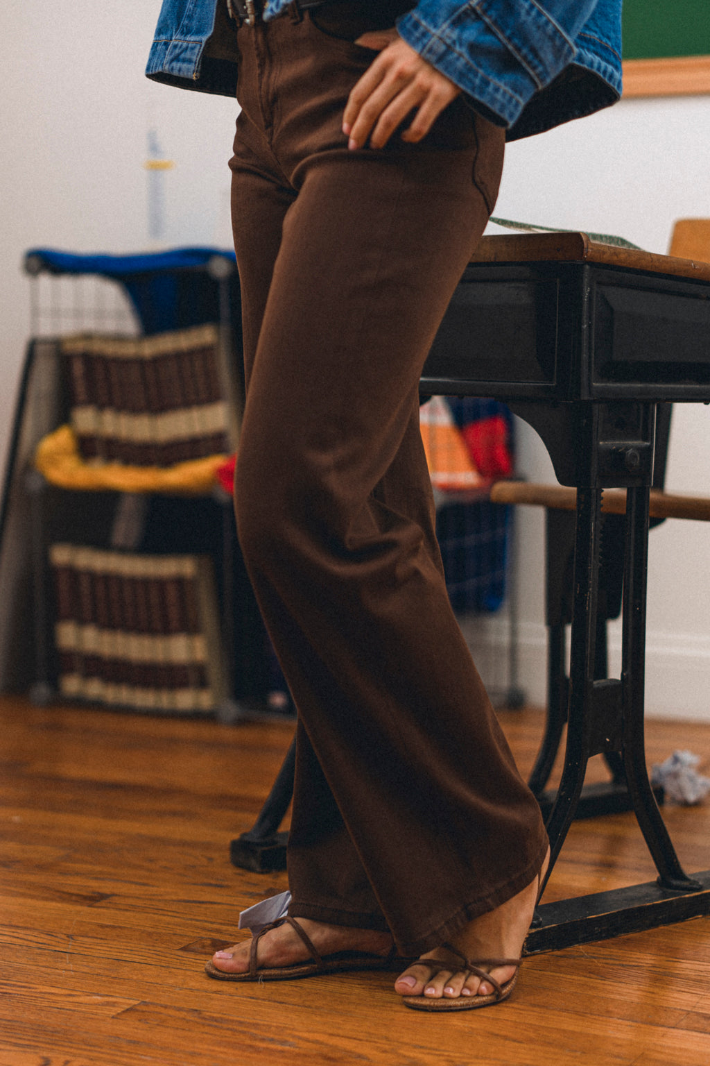 High Rise Slim Wide Leg MD