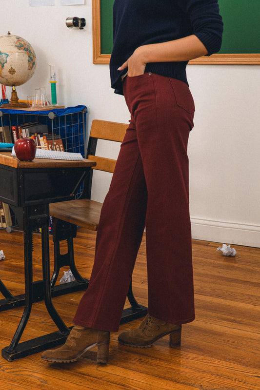 High Rise Slim Wide Leg MD