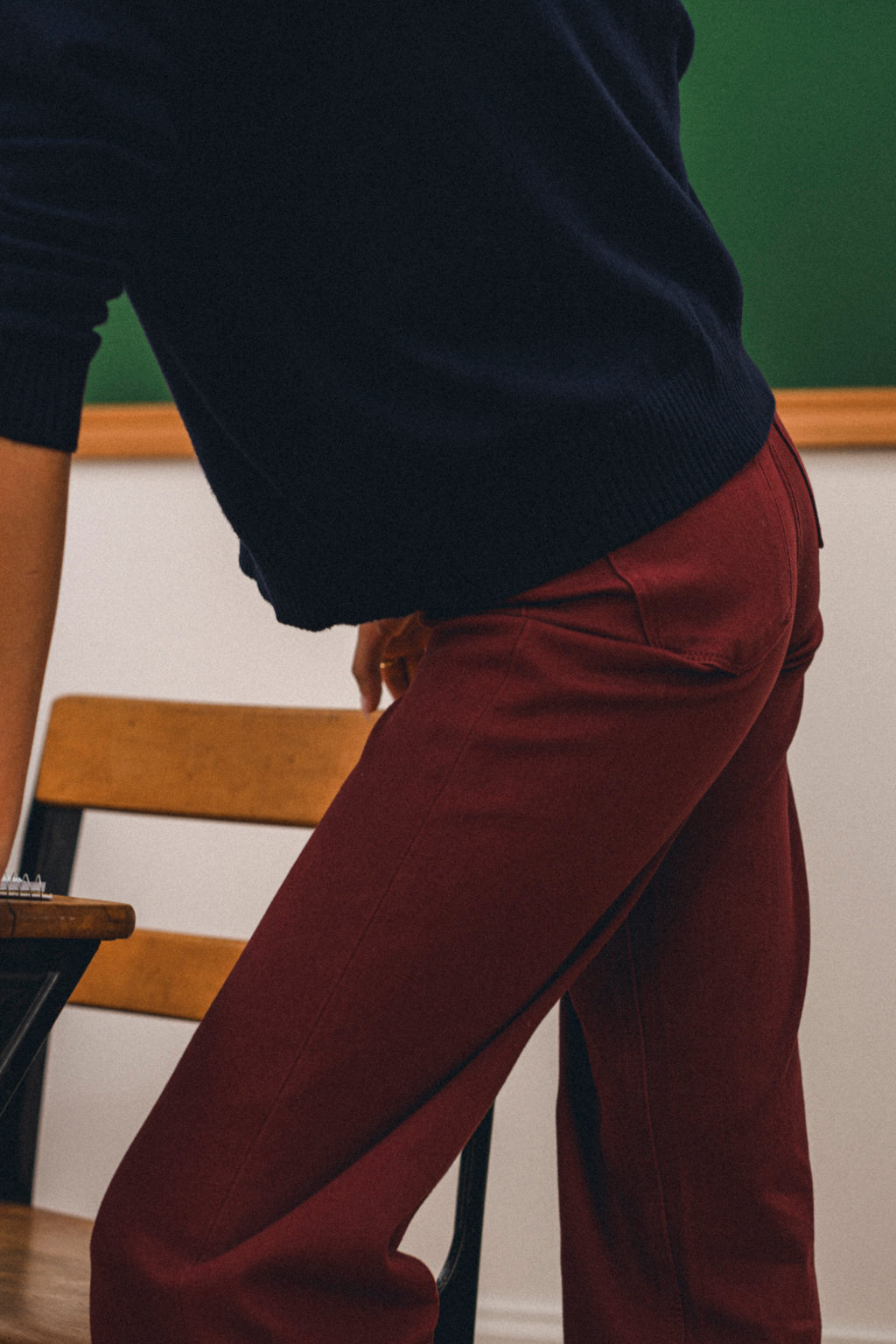 High Rise Slim Wide Leg MD