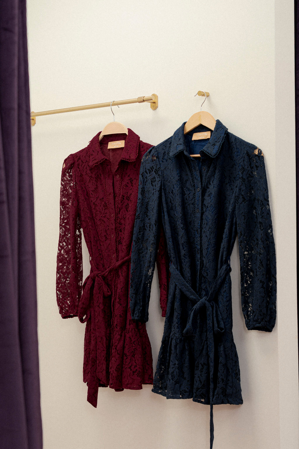 Elikai Lace Dress Wine
