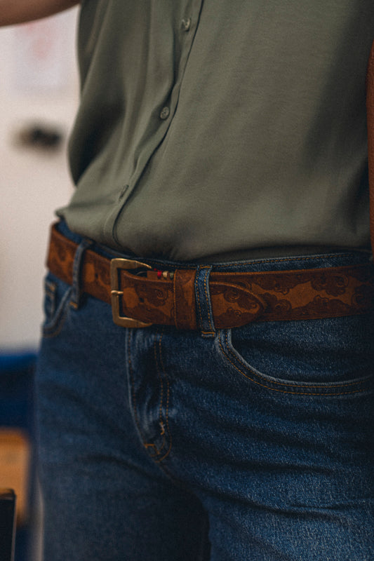 Milcah Embossed Belt