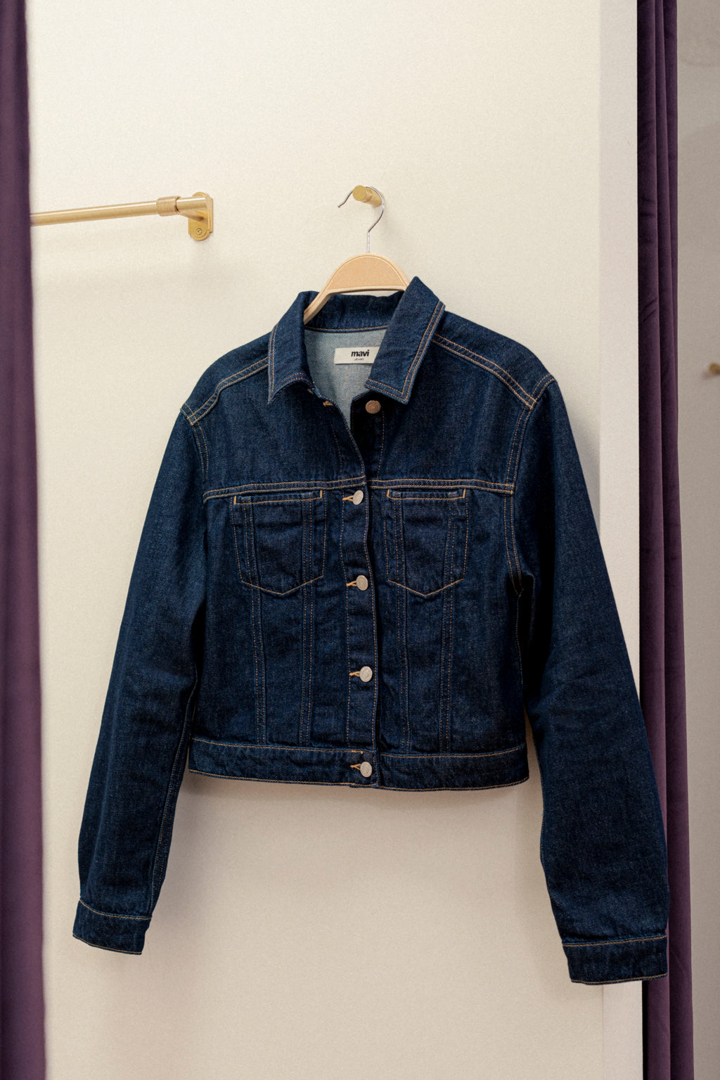 Sadie Cropped Denim Jacket