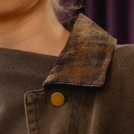 Kendra Plaid Collar Jacket