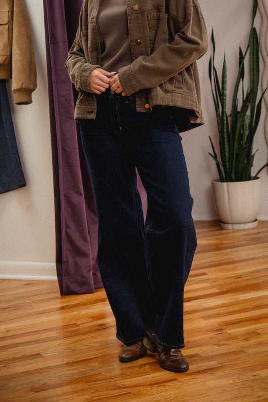 High Rise Palazzo Wide Leg