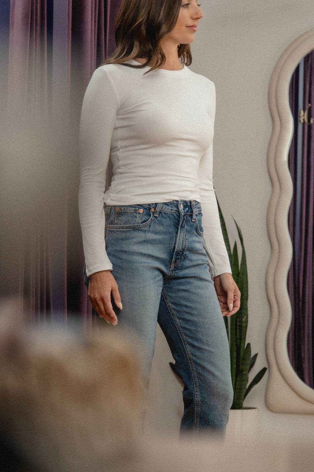 Eve Essential Long Sleeve White