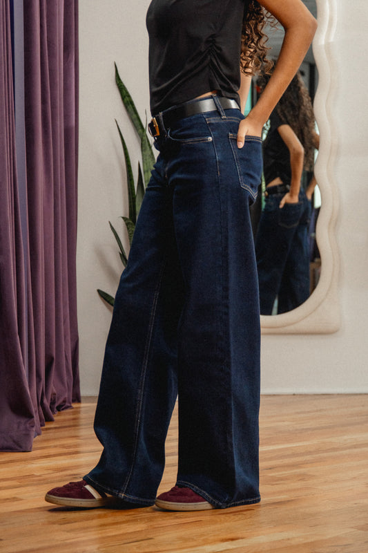 High Rise Palazzo Wide Leg