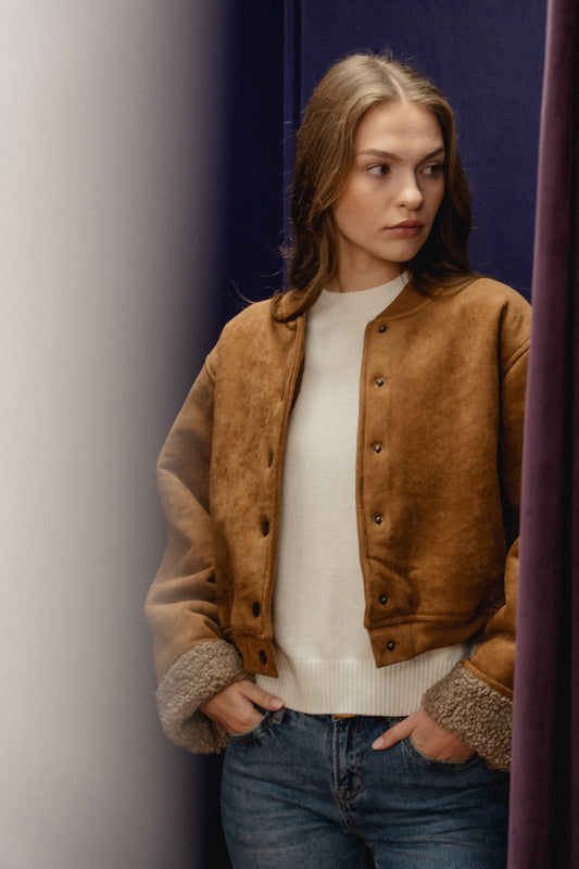 Sabella Faux Suede Jacket