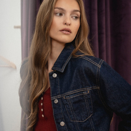 Sadie Cropped Denim Jacket