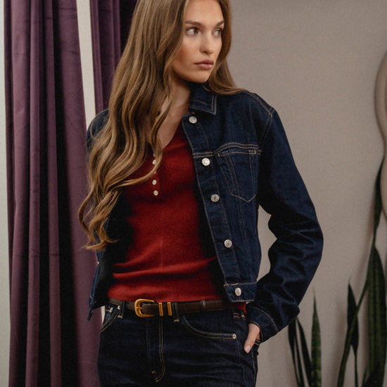 Sadie Cropped Denim Jacket