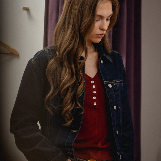Sadie Cropped Denim Jacket
