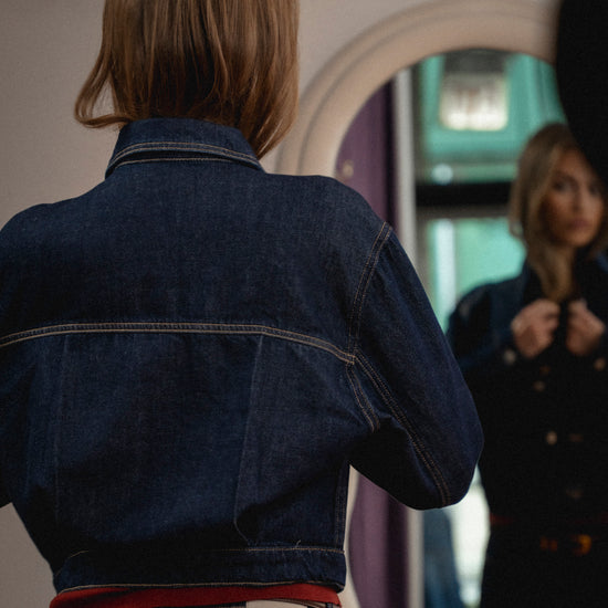 Sadie Cropped Denim Jacket