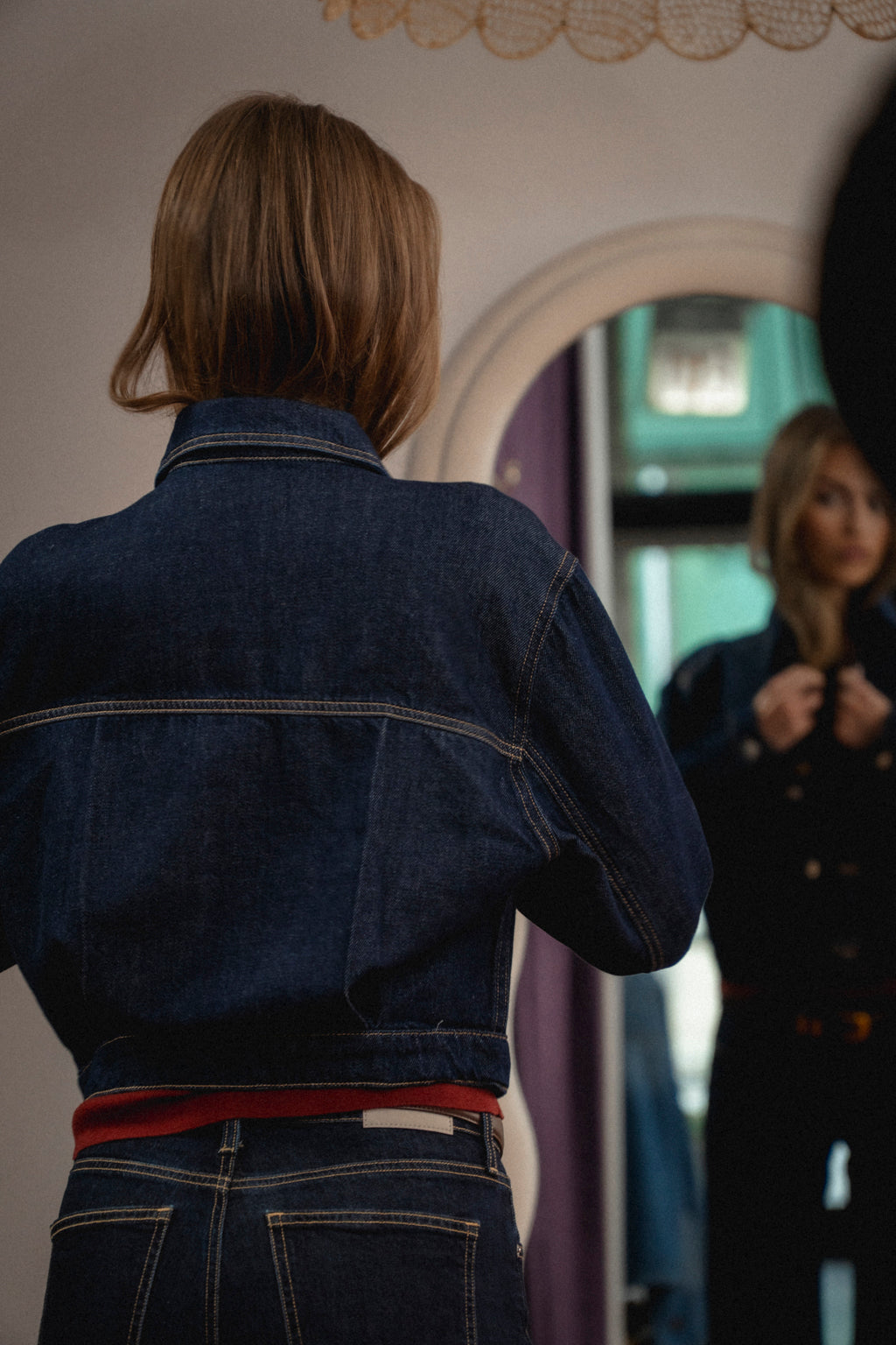 Sadie Cropped Denim Jacket