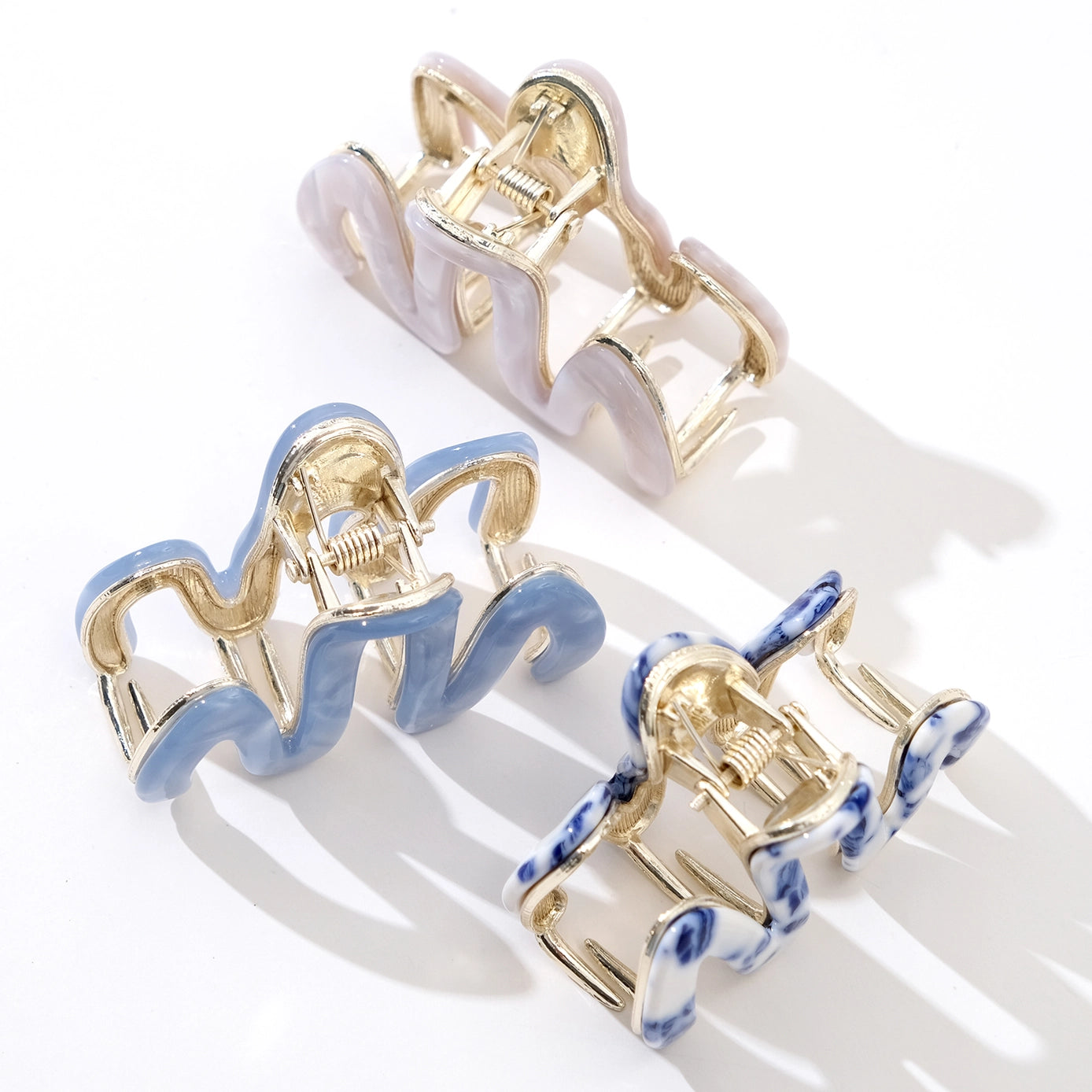 Willow Squiggle Mini Metal Claw Clip