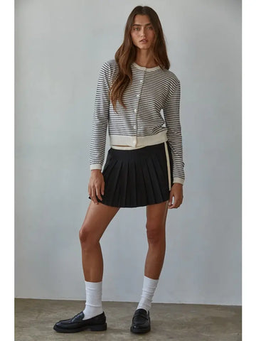 Astrid Pleated Mini Skirt