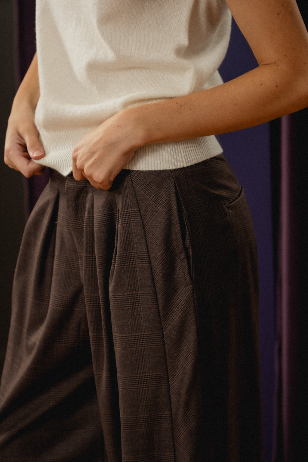 Azaila Plaid Trousers
