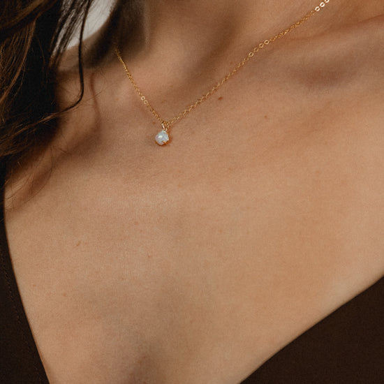 Opal Drop Necklace