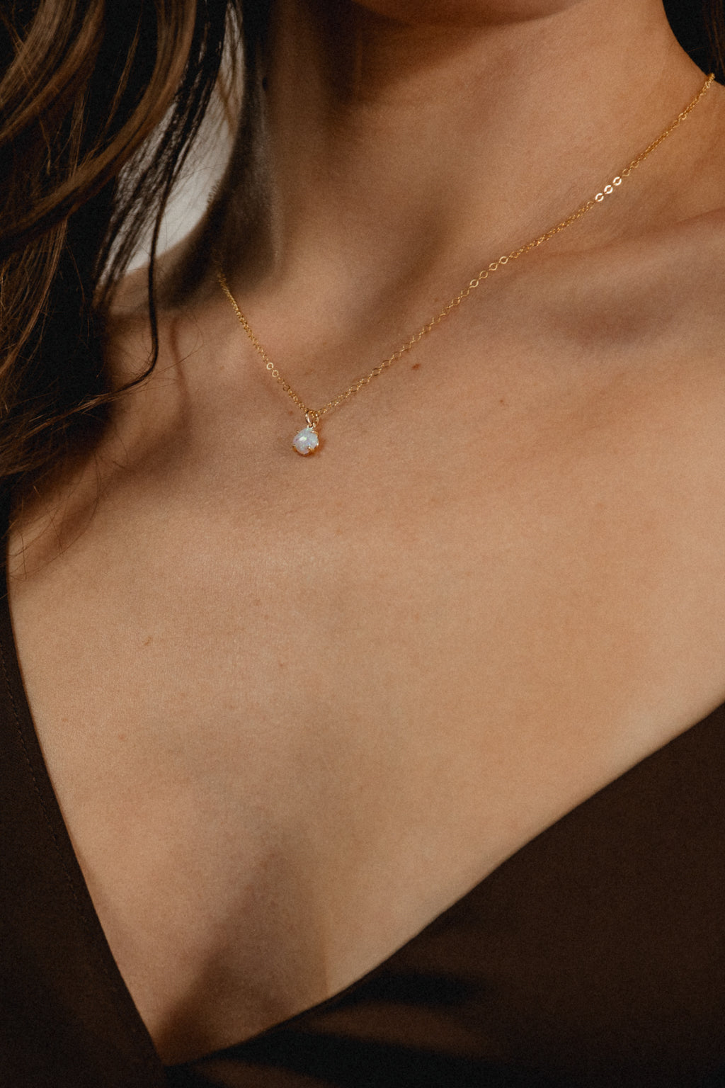 Opal Drop Necklace