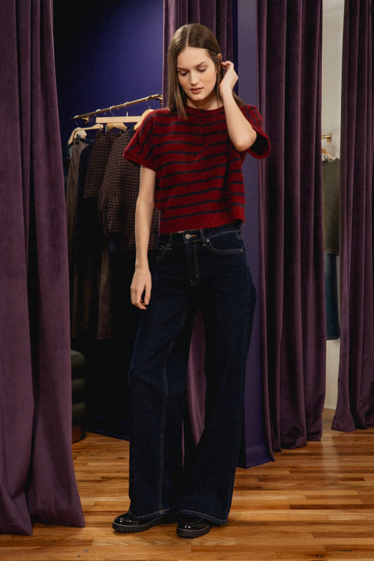 High Rise Palazzo Wide Leg