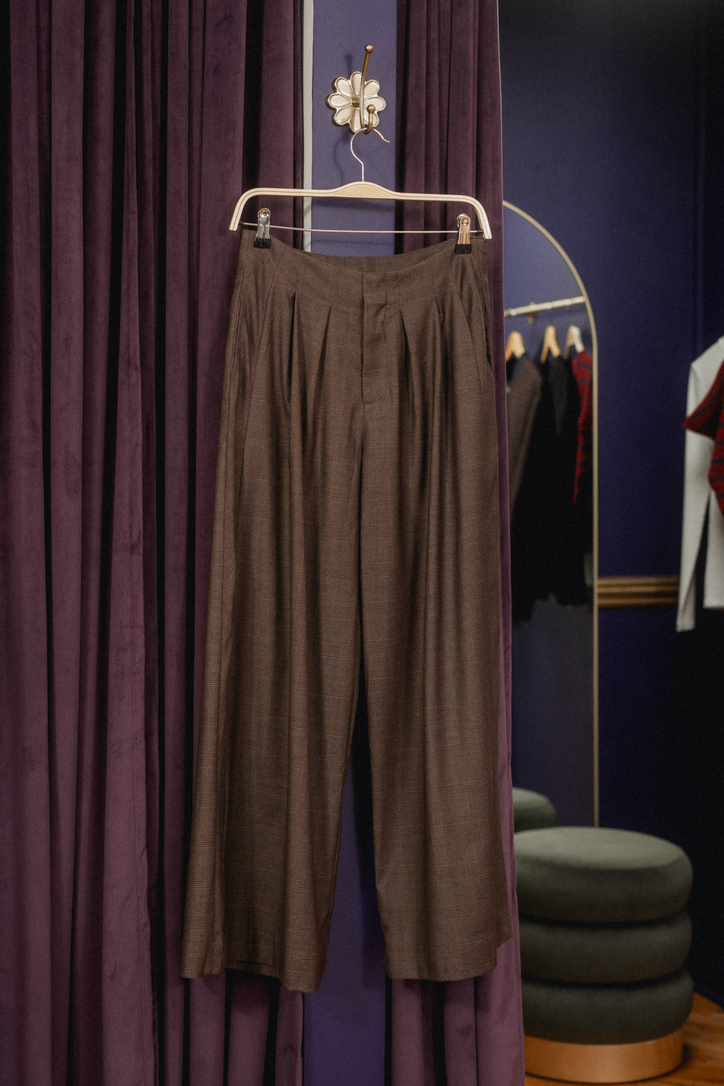 Azaila Plaid Trousers