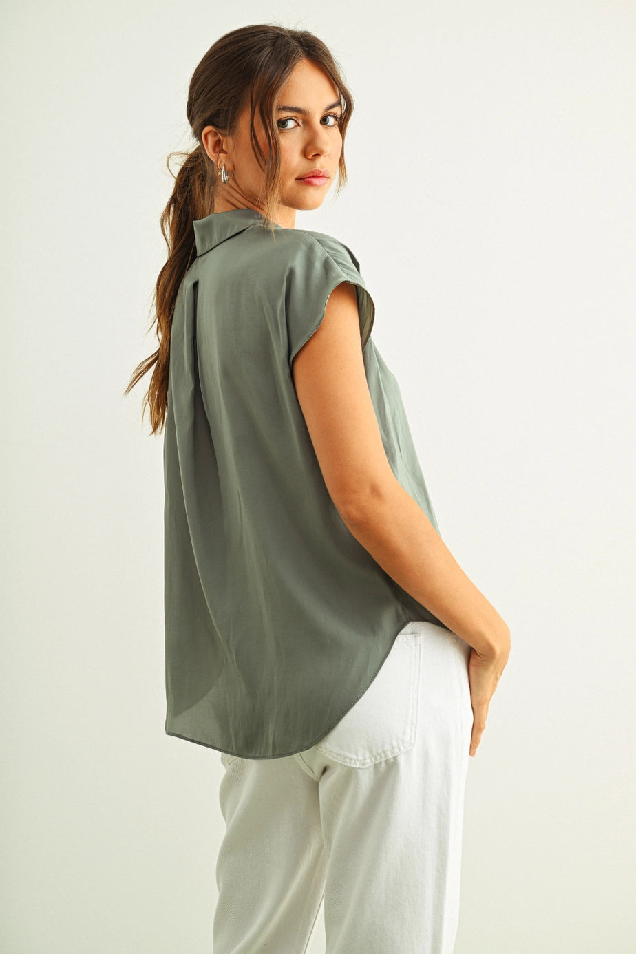 Julie Cap Sleeve Shirt