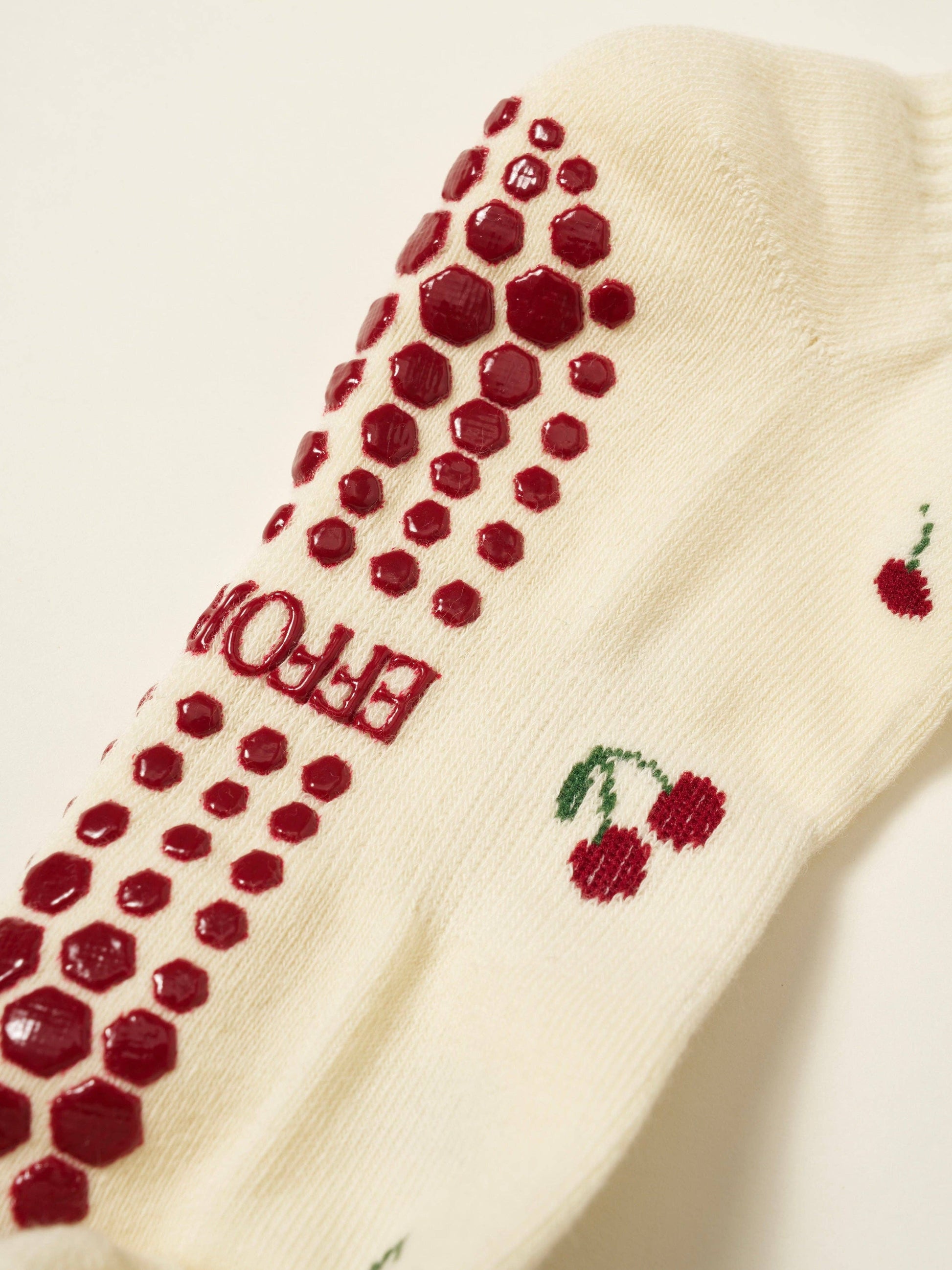 Cherry Pilates Socks