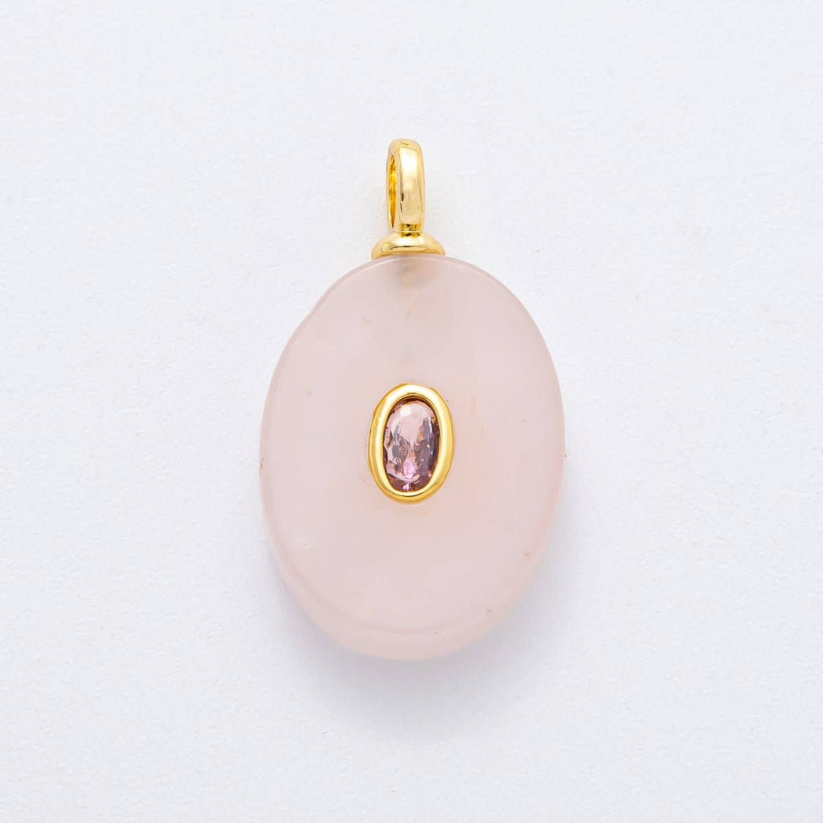 Natural Gemstone Charm Rose Quartz