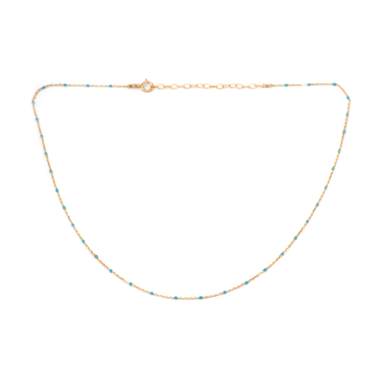 Libby Beaded Necklace Blue
