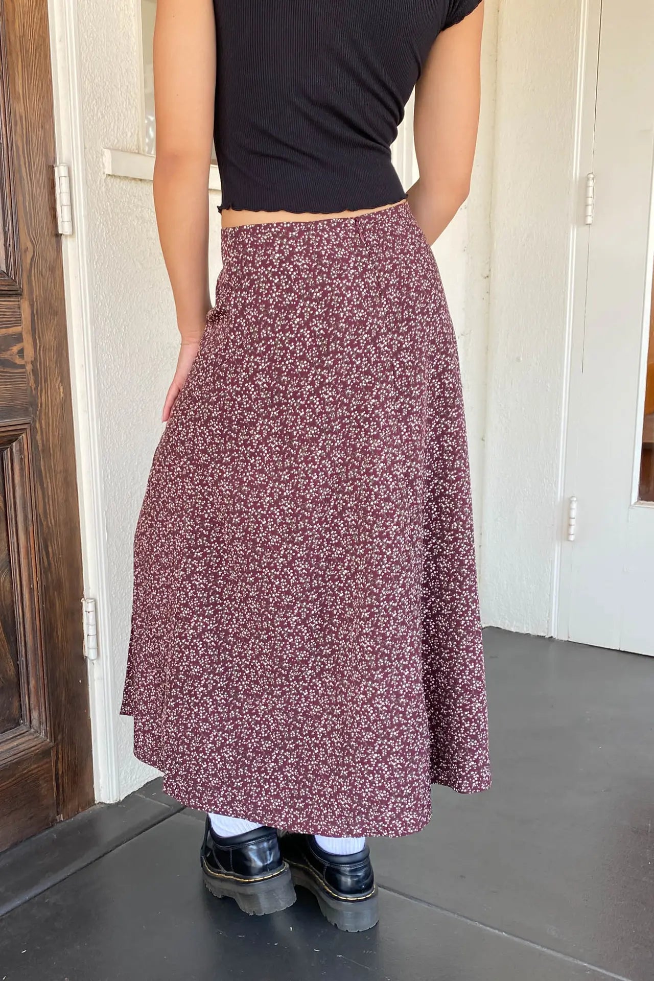 Junie Floral Midi Skirt