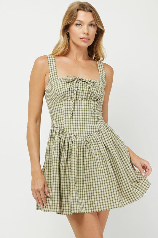 Hollis Gingham Mini Dress