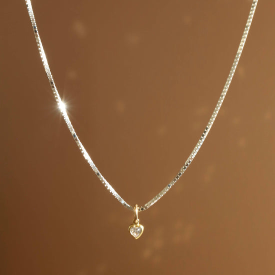 Micro Heart CZ Charm