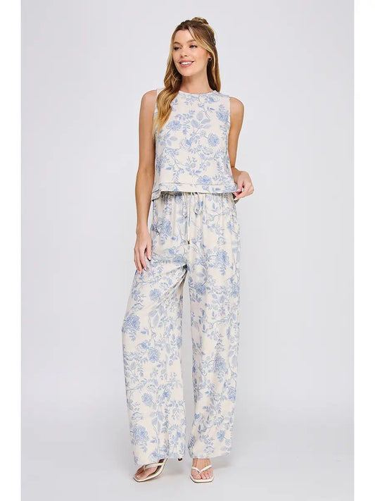 Blossom Linen Tank
