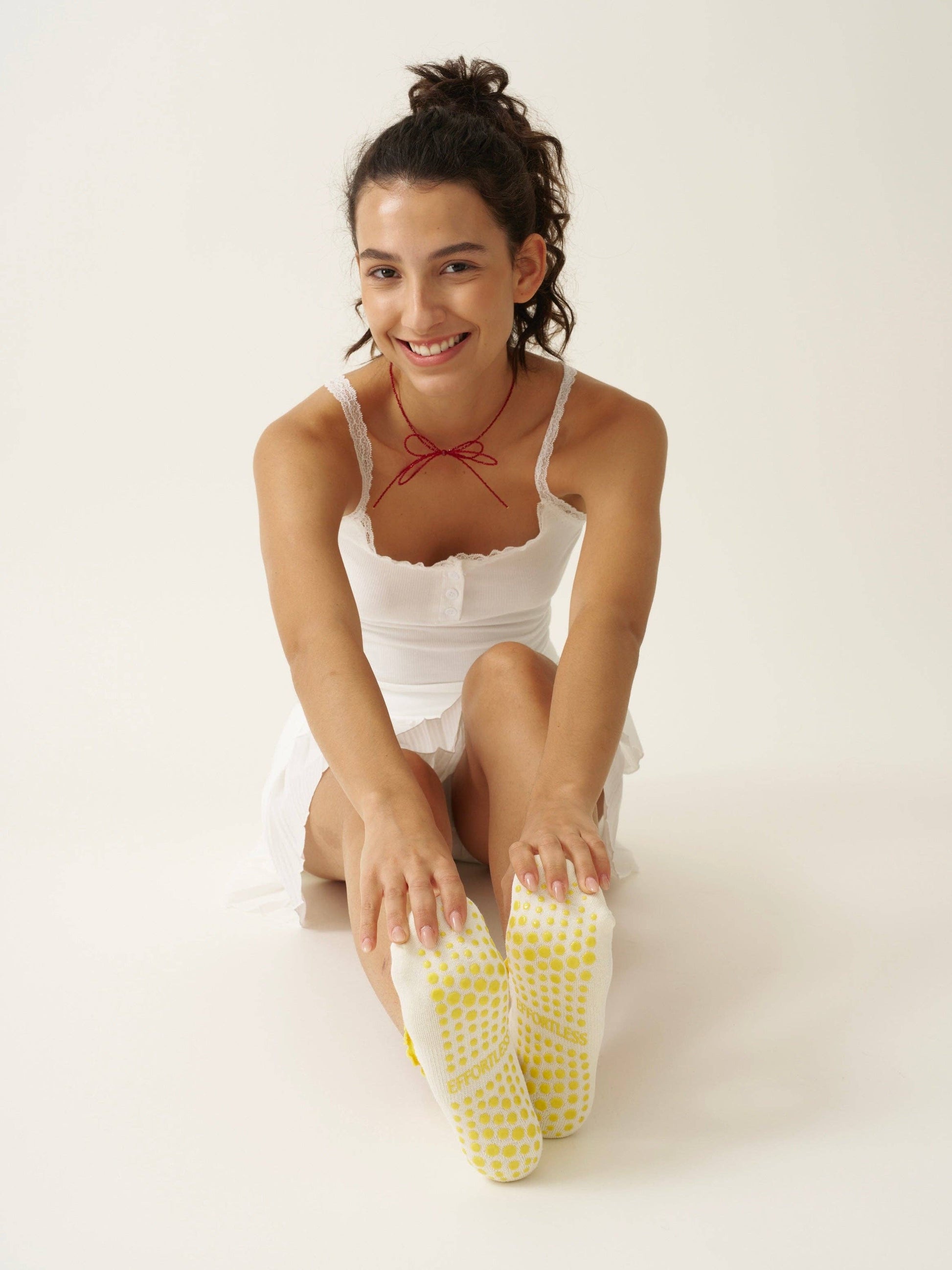 Lemon Pilates Socks