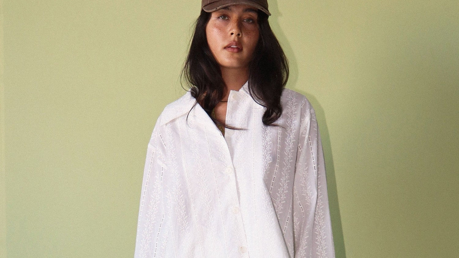 Cleo Lace Button Down