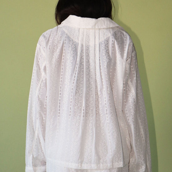 Cleo Lace Button Down