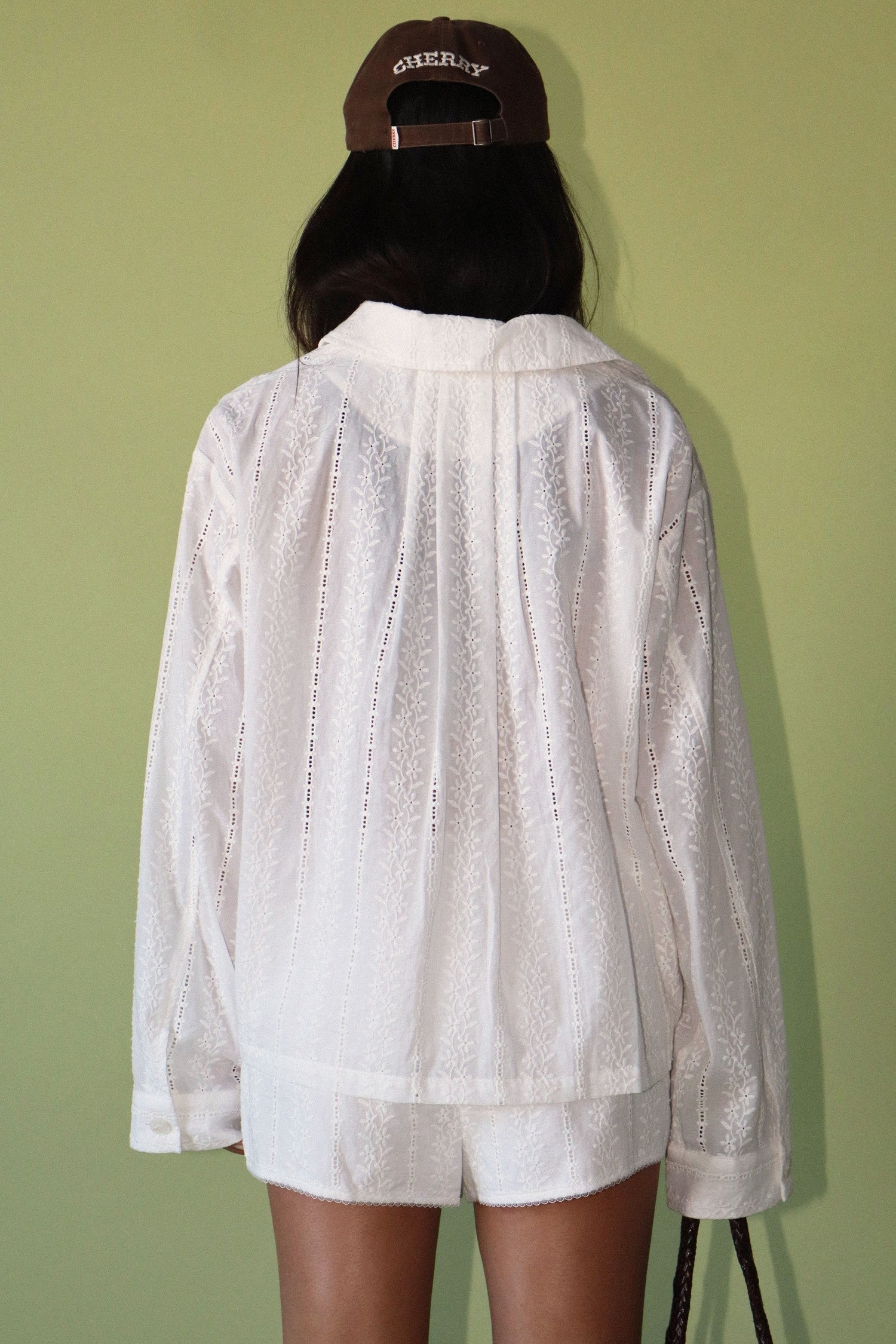 Cleo Lace Button Down