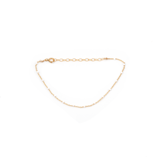 Libby Beaded Bracelet White