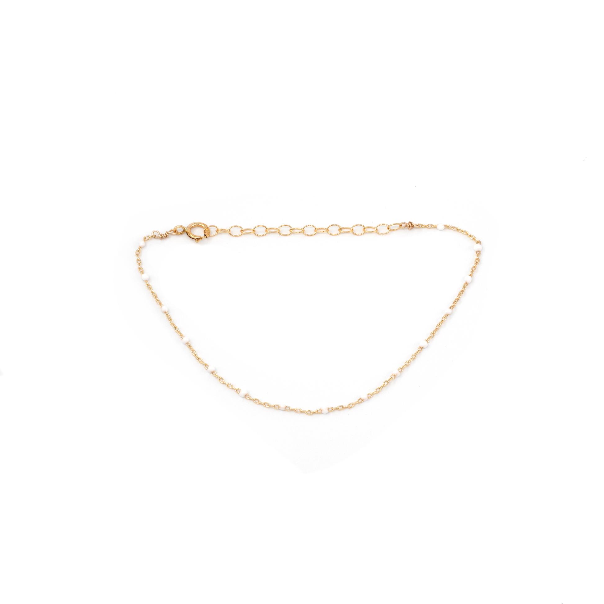 Libby Beaded Bracelet White