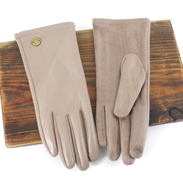 Faux Leather Gloves