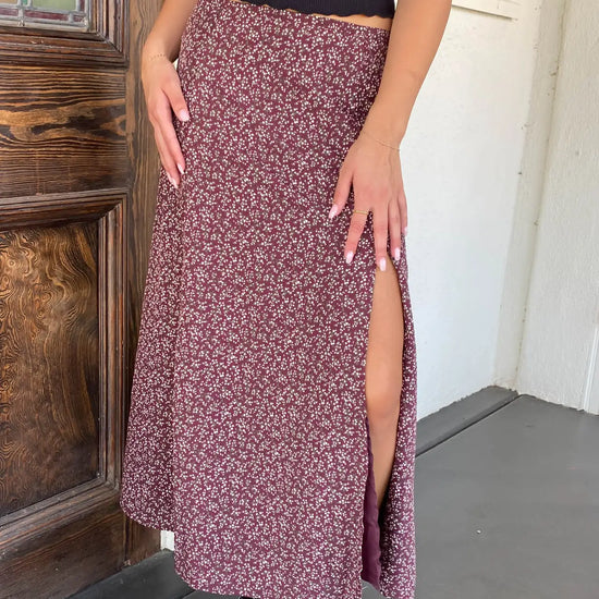 Junie Floral Midi Skirt