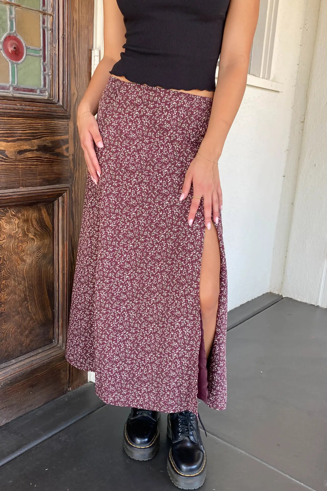 Junie Floral Midi Skirt