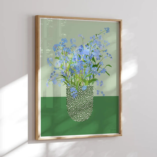 Forget Me Not, Signed Art Print