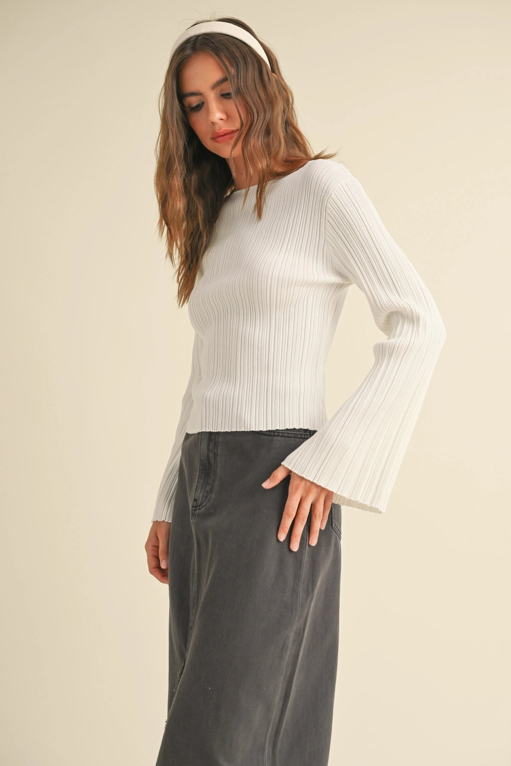 Lily Ribbed Long Sleeve