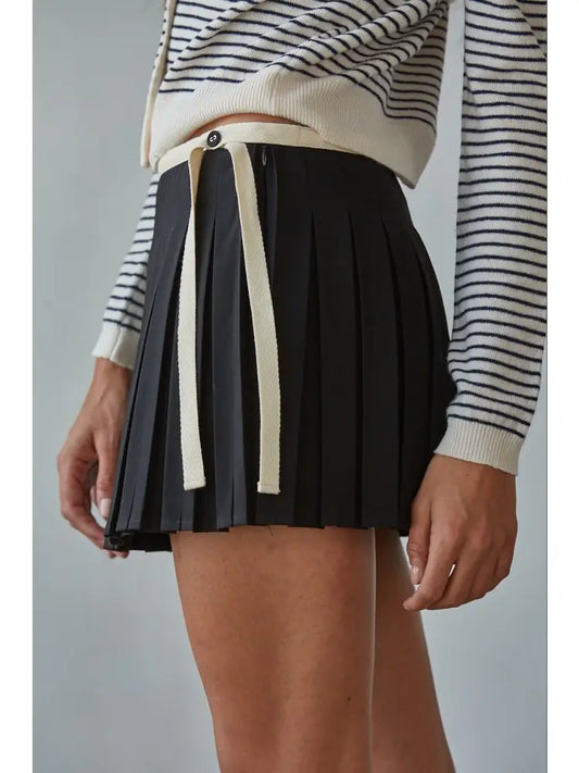 Astrid Pleated Mini Skirt