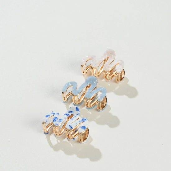 Willow Squiggle Mini Metal Claw Clip